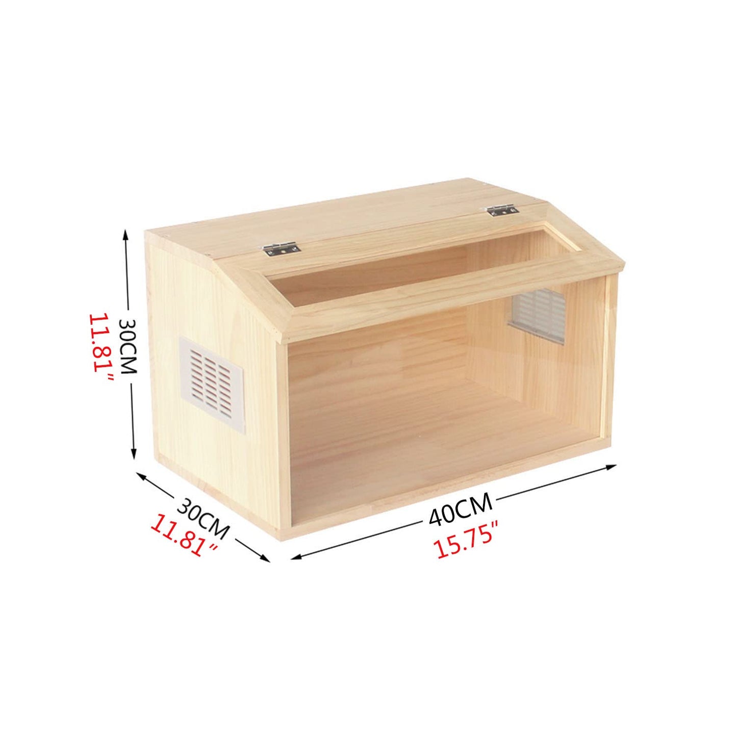 Manual Wooden Brooder Box (40Γ30Γ30 cm)