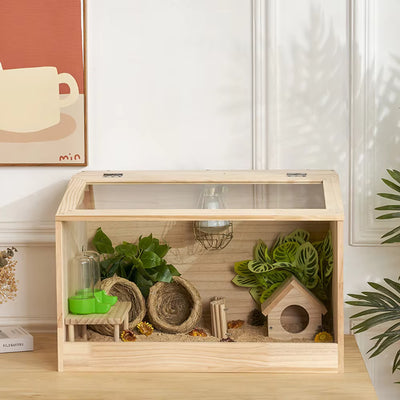 Manual Wooden Brooder Box (40×30×30 cm)