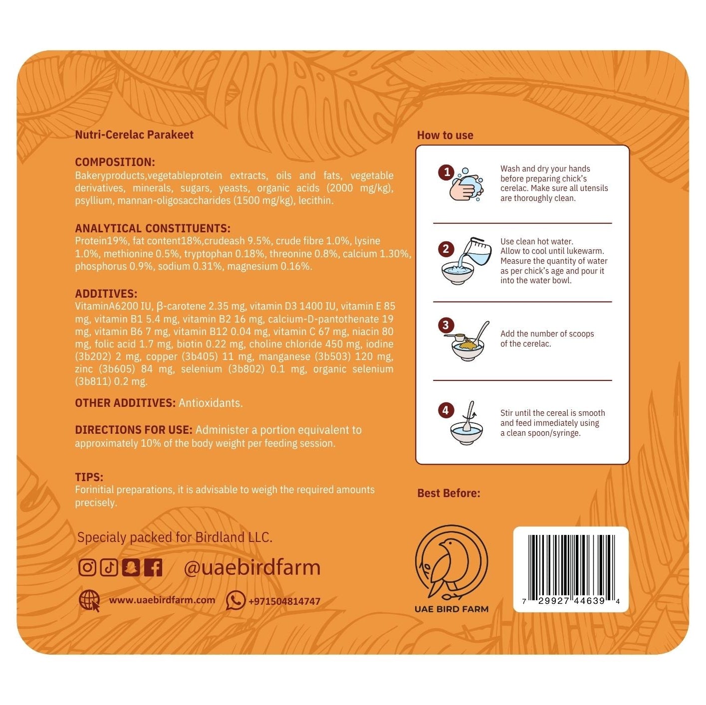 Nutri Cerelac – Parakeet