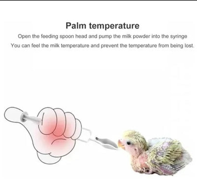 Baby Bird Hand Feeding Spoon Kit Syringe